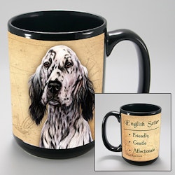 Mugg, My faithful friends – Engelsk setter, svart & vit