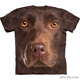 T-shirt FACE – Labrador, choklad