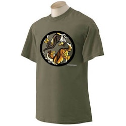 T-shirt, Yin Yang khaki – Collie