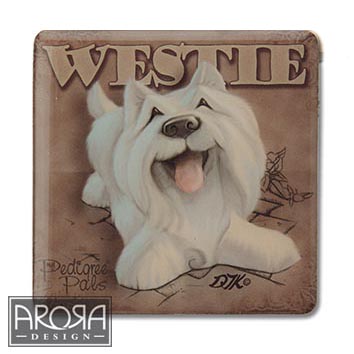 Kylskåpsmagnet, Pedigree Pals – West highland white terrier