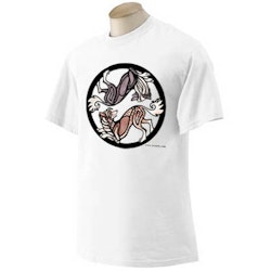 T-shirt, Yin Yang vit – Chinese crested dog