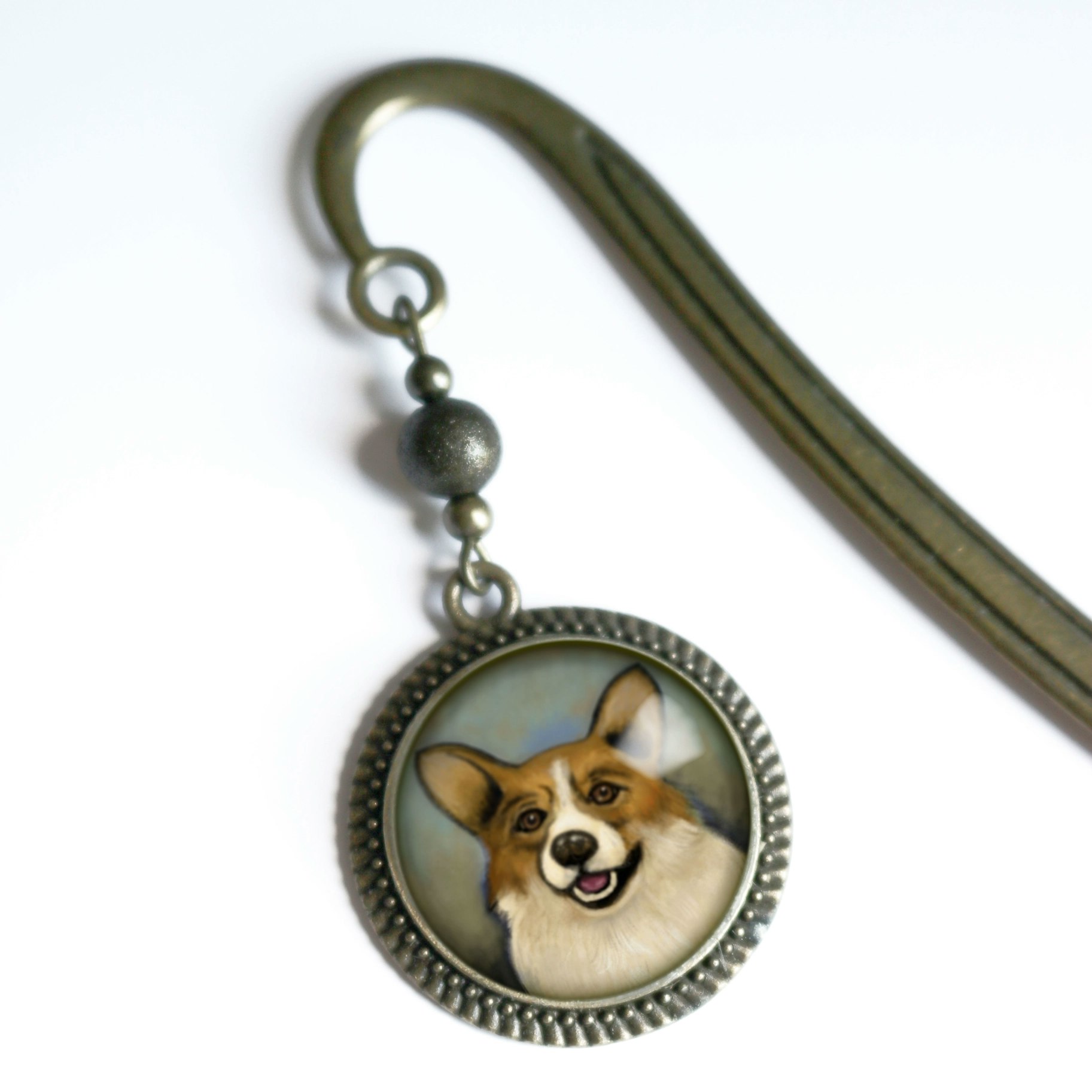 Bokmärke – Welsh corgi Book Hook