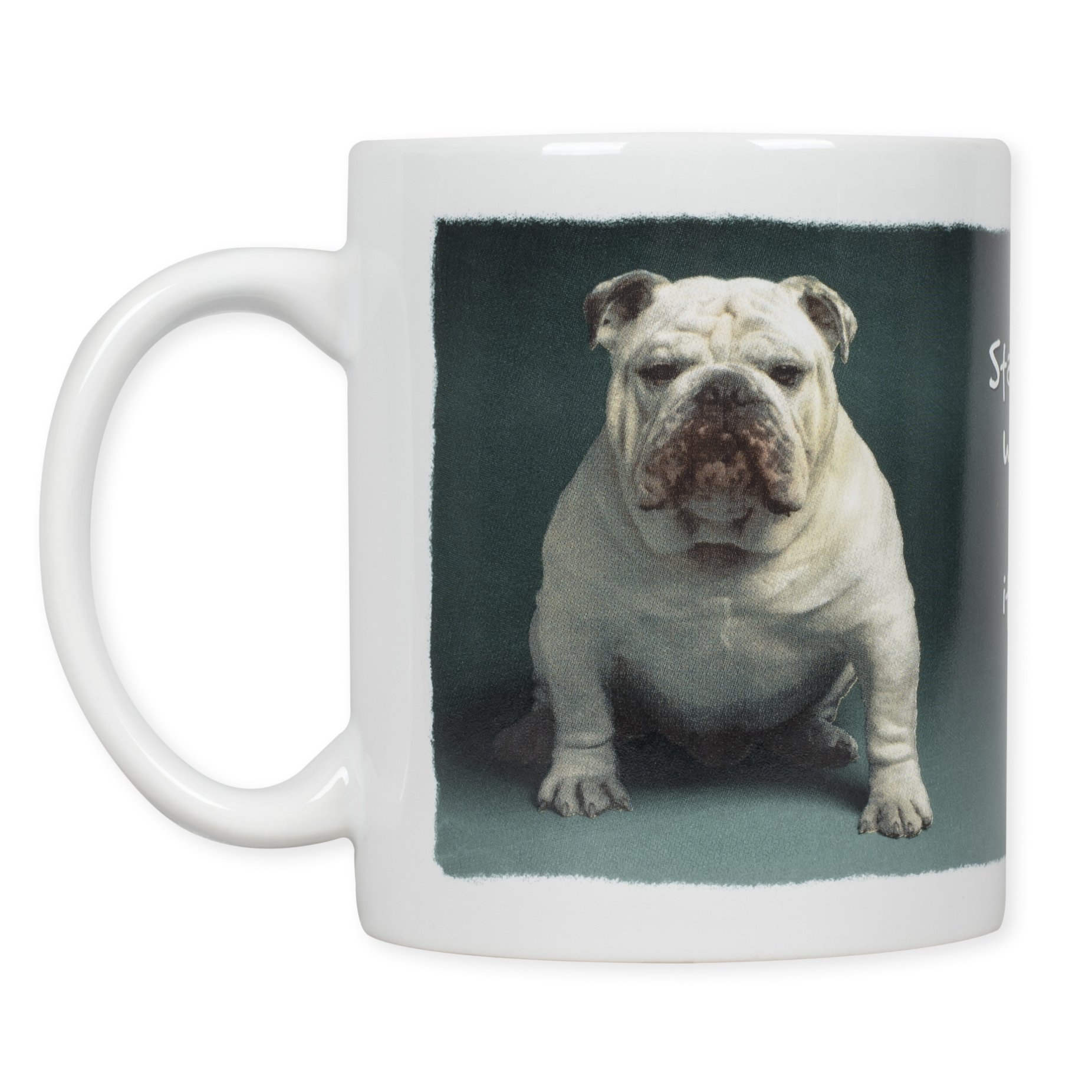 Mugg, Start every day with a smile – Engelsk bulldogg