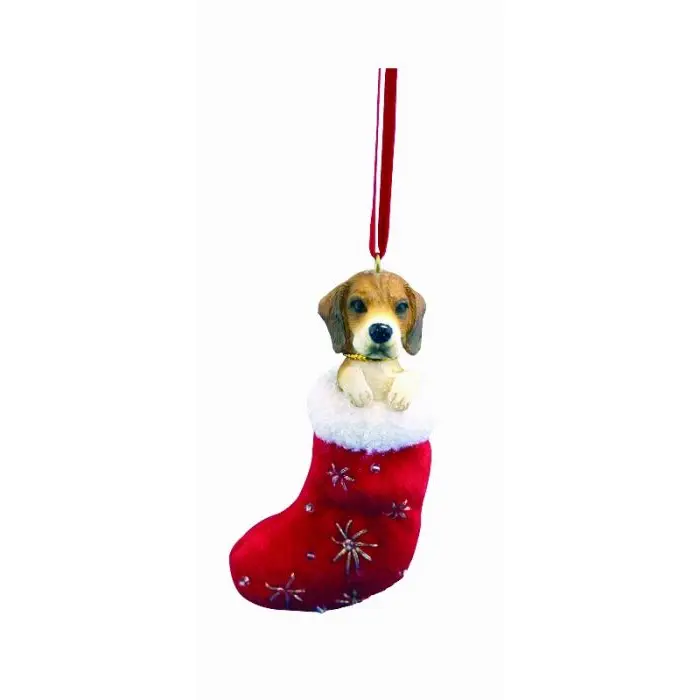 Juldekoration, julstrumpa – Beagle