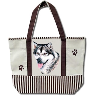 Tygväska, canvas – Alaskan malamute
