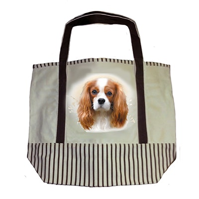 Tygväska, canvas – Cavalier king charles spaniel