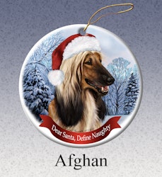 Julprydnad, Dear Santa Define Naughty – Afghanhund