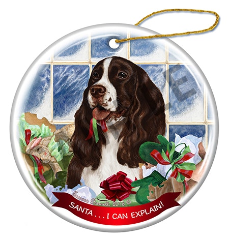 Julprydnad, Santa I Can Explain – Engelsk springer spaniel