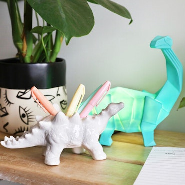 Kruka, dinosaurie – Stegosaurus, vit