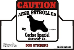 Dekal, Caution – Amerikansk cocker spaniel