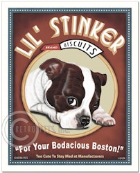 Konsttryck Krista Brooks, Lil' Stinker – Bostonterrier, brun