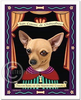 Konsttryck Krista Brooks, Patron Saint Of The Napoleonic – Chihuahua, brun