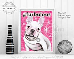 Konsttryck Krista Brooks, #furbulous – Fransk bulldogg