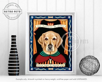 Konsttryck Krista Brooks, Patron Saint Of Sweetie Pies – Golden retriever