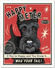 Konsttryck Krista Brooks, Happy Meter – Skotsk terrier
