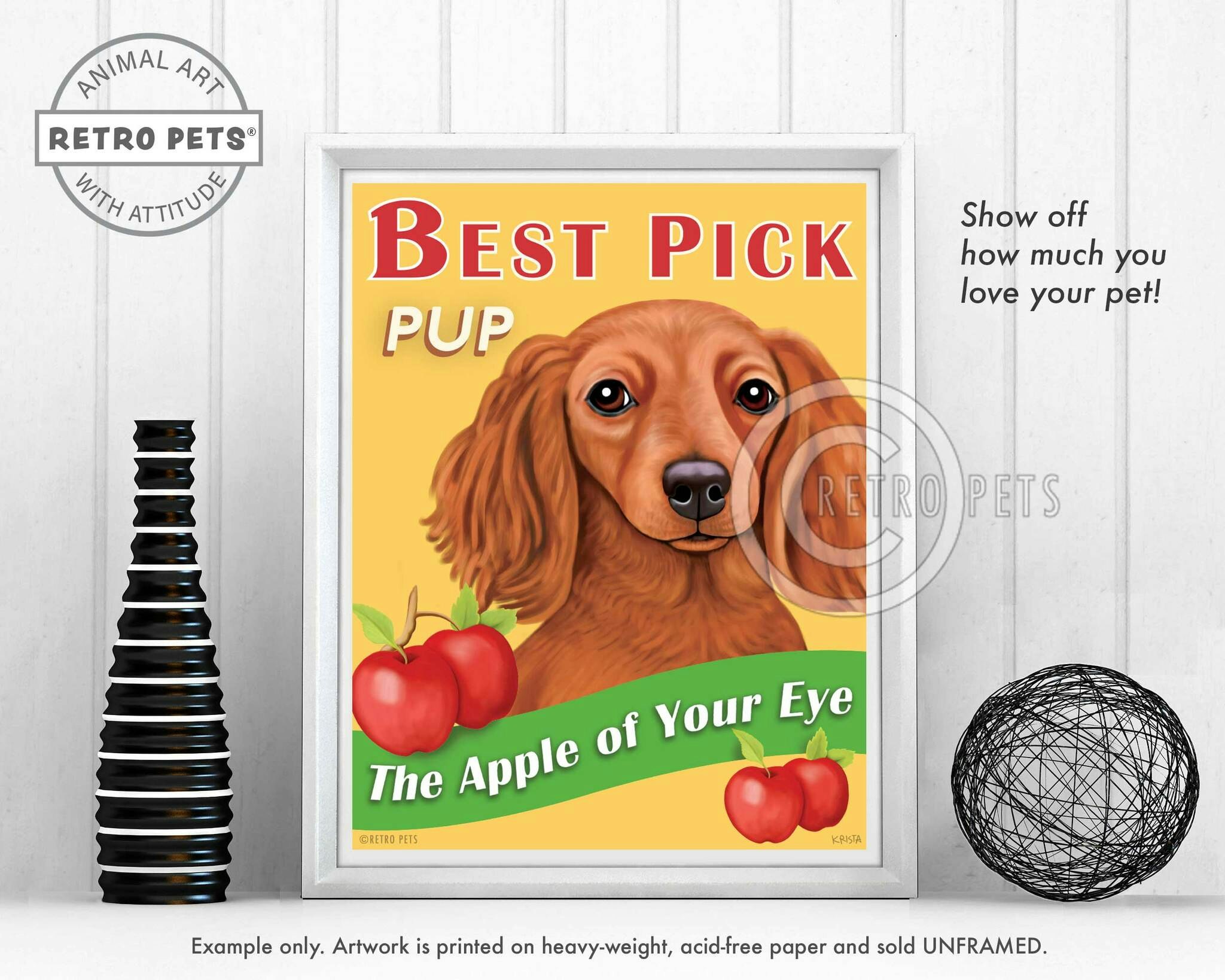 Konsttryck Krista Brooks, Best Pick Pup – Tax