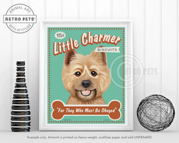 Konsttryck Krista Brooks, Little Charmer – Cairnterrier