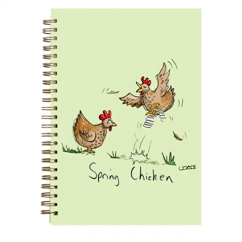 Block, A6 linjerat – Spring Chicken
