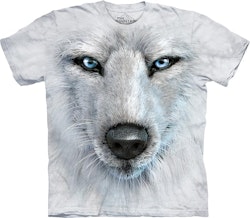 T-shirt – White Wolf face