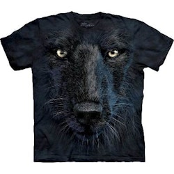 T-shirt – Black wolf face