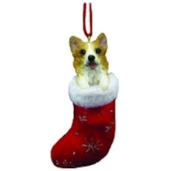 Juldekoration, julstrumpa – Welsh corgi