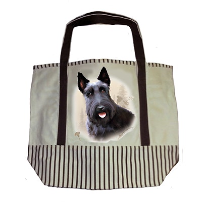 Tygväska, canvas – Skotsk terrier