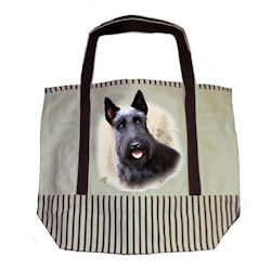 Tygväska, canvas – Skotsk terrier