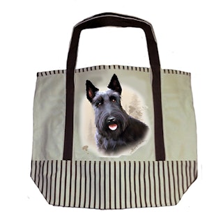 Tygväska, canvas – Skotsk terrier