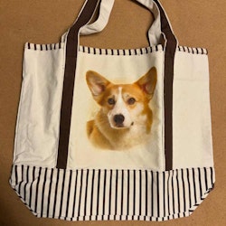 Tygväska, canvas – Welsh corgi