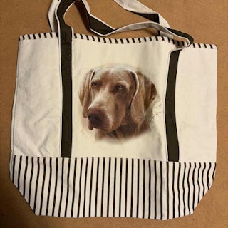 Tygväska, canvas – Weimaraner