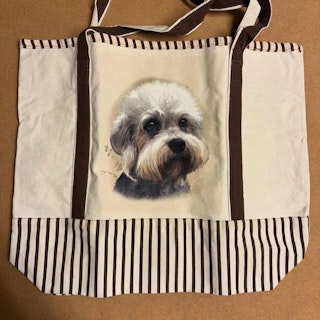 Tygväska, canvas – Dandie dinmont terrier