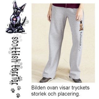 Sweatpants – Skotsk terrier, stl XL