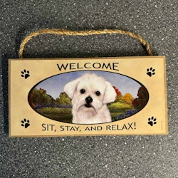 Skylt, Welcome – Malteser