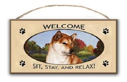 Skylt, Welcome – Shiba