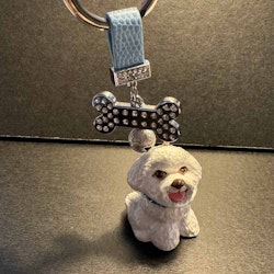 Nyckelring, Blue Witch – Bichon Frisé