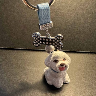 Nyckelring, Blue Witch – Bichon Frisé
