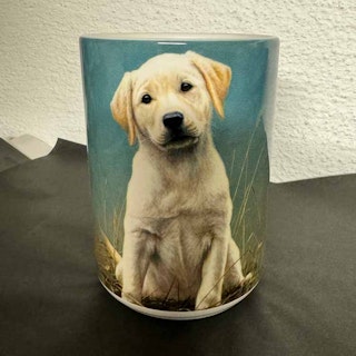 Mugg, fält – Labrador retriever, gul
