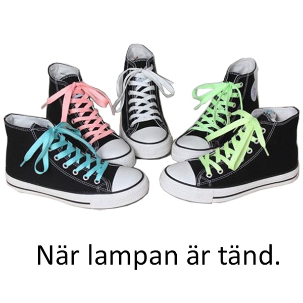 Itsevalaisevat kengännauhat