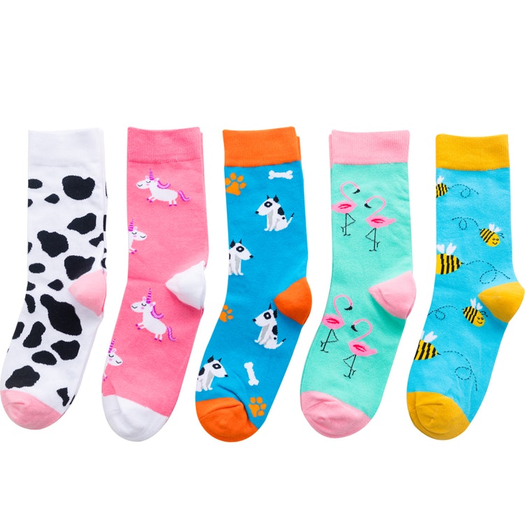 Eläinaiheiset sukat (5 paria) – Kestävät sukat puuvillaa – 24,95 € -  Jalkakauppa