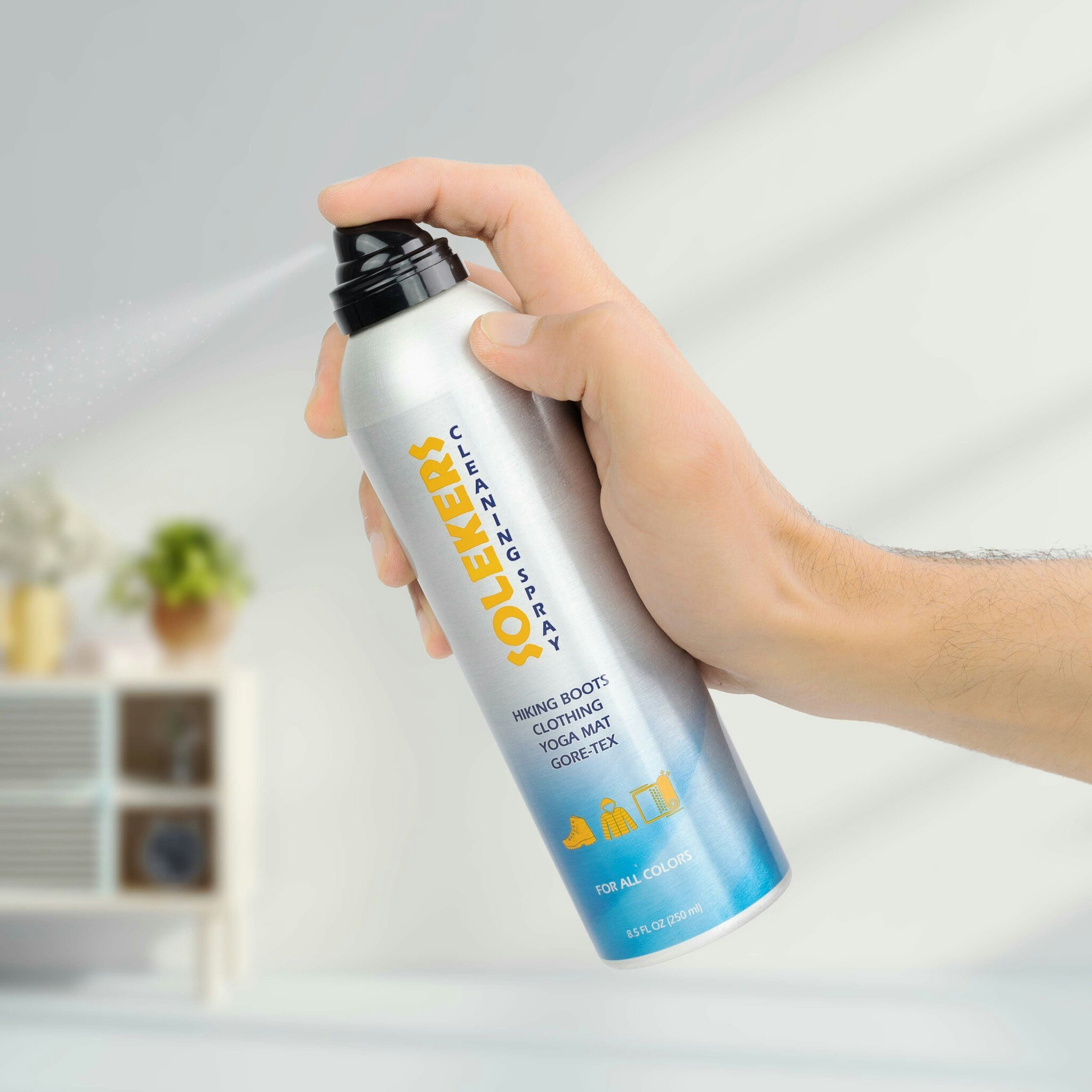Rengöringsspray vandringsskor