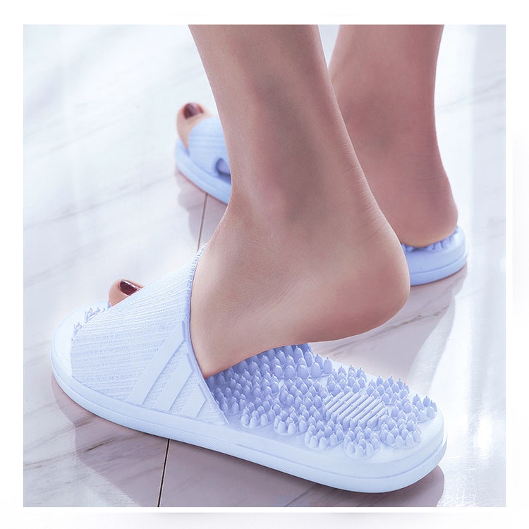 Hierovat sandaalit (vaaleansiniset) – Verenkiertoa parantavat - Jalkakauppa