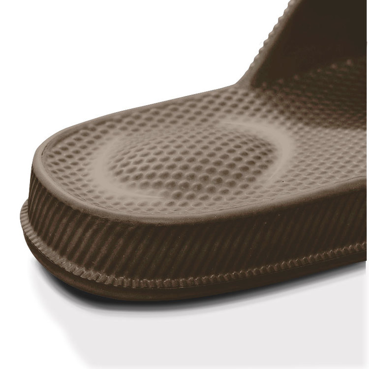 Sandaalit kantapään iskunvaimennuksella (kahvia)