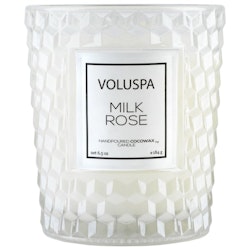 Voluspa - Milk Rose Textured Class Candle 40tim