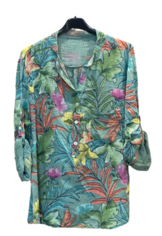 Made in Italy Blus med print