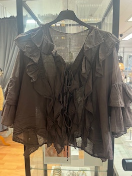 Marta Select volangblus brun One size