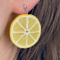Lemon Slices Stud Earrings
