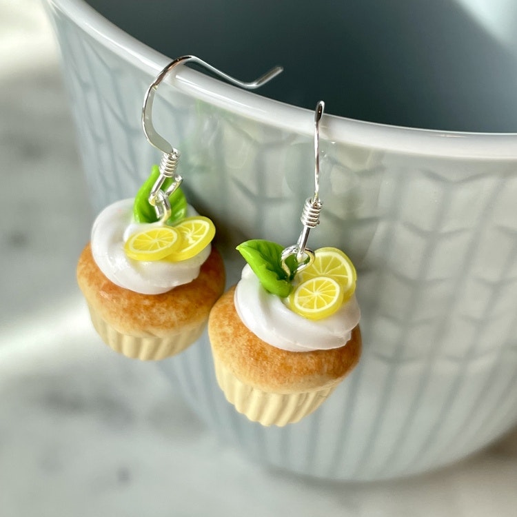 Cupcakes med citronskivor 1 par