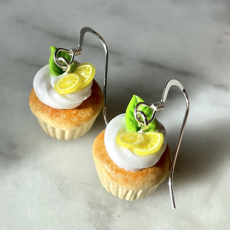 Cupcakes med citronskivor 1 par