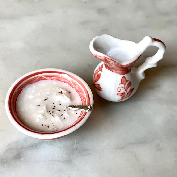 Christmas Oatmeal with Milk Can Miniature Set