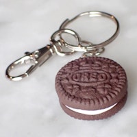 Oreo Cookie Key Chain Silver/Gold